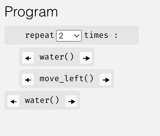 Repeat block example